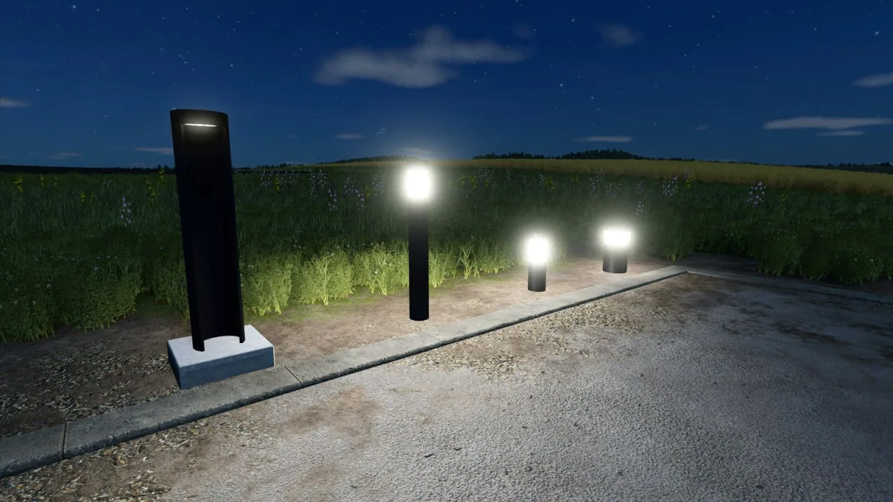 Garden Lights Pack FS25 - screenshot 2