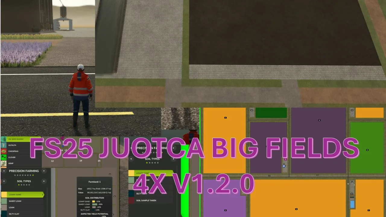 JUOTCA BIG FIELDS 4X FS25