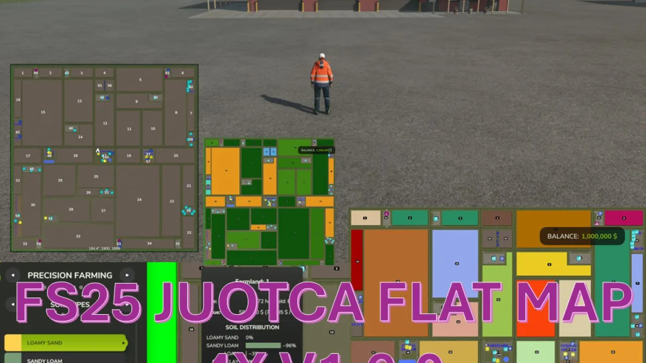 Juotca Flat Map 4X FS25