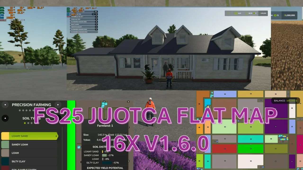 Juotca Flat Map 16X FS25