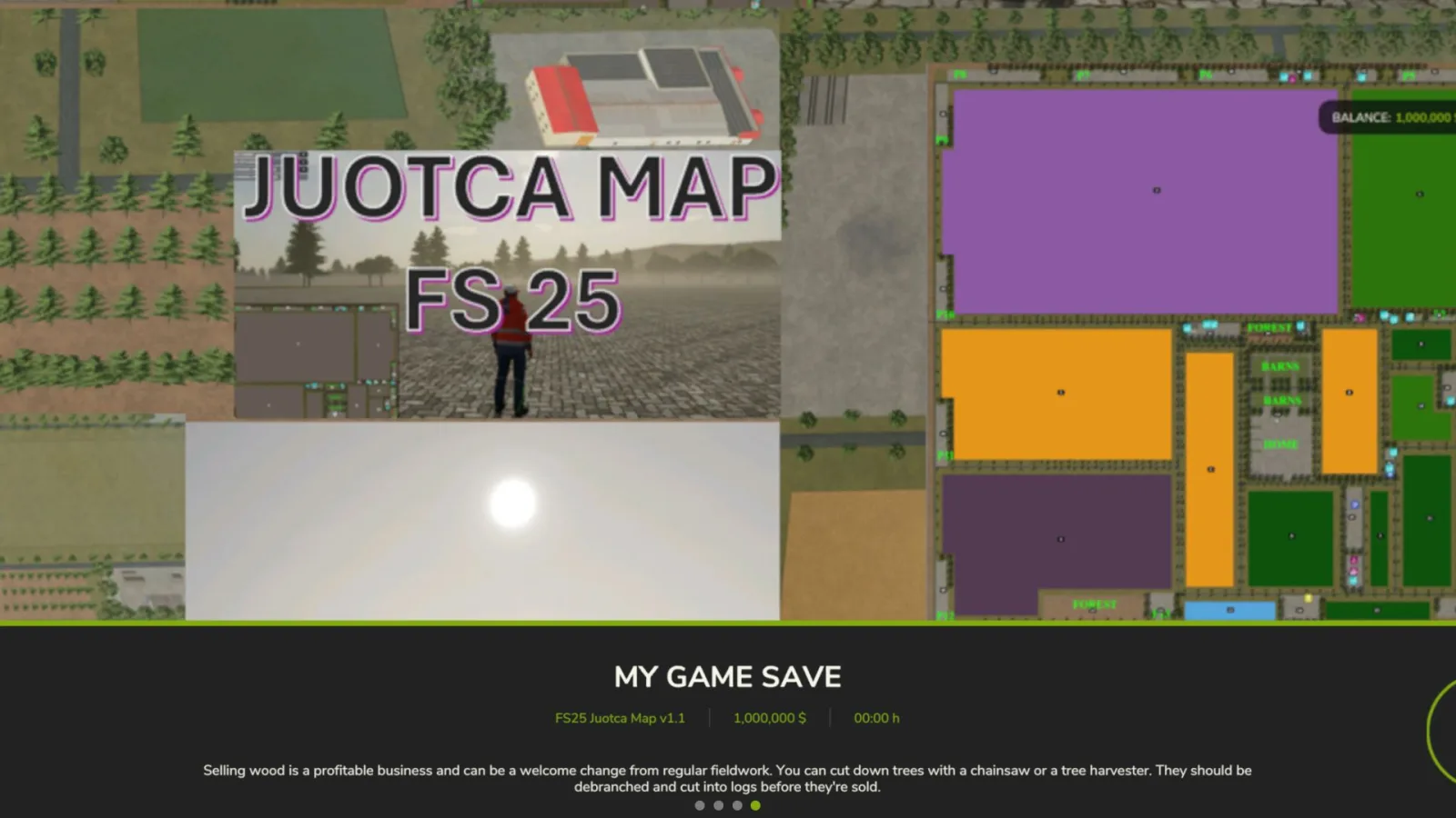 Juotca Map 4X FS25 - screenshot 1