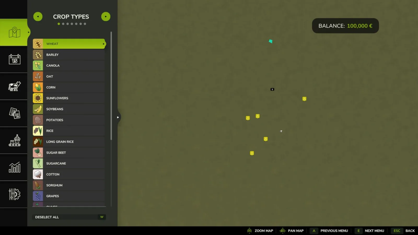 Blank 4x map (EU) - TemplateMap 4X FS25 - screenshot 3
