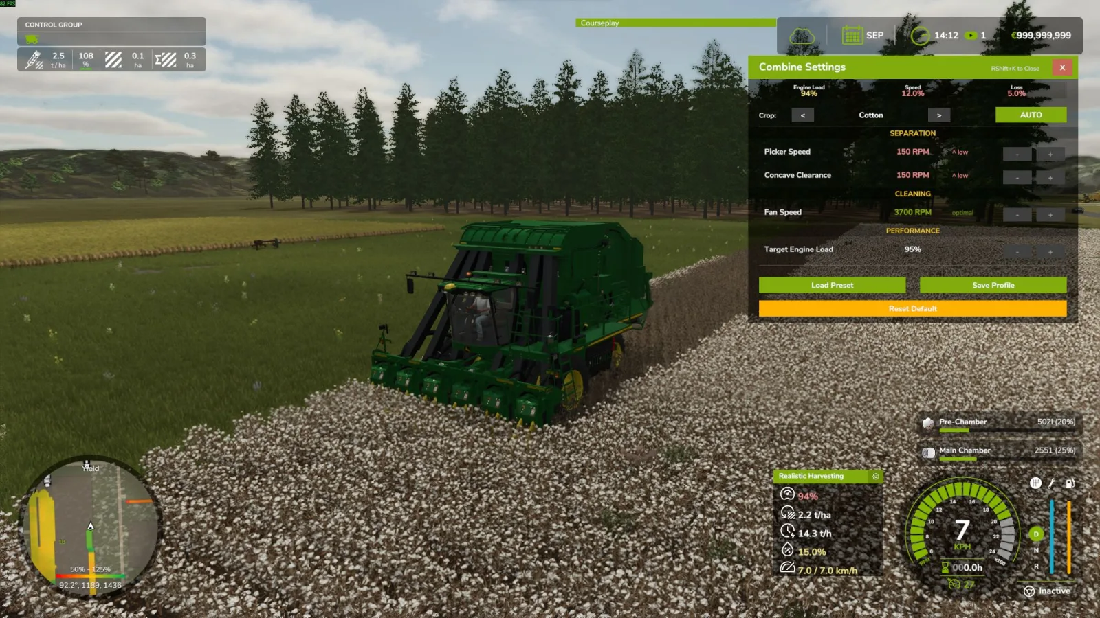 Realistic Harvesting FS25