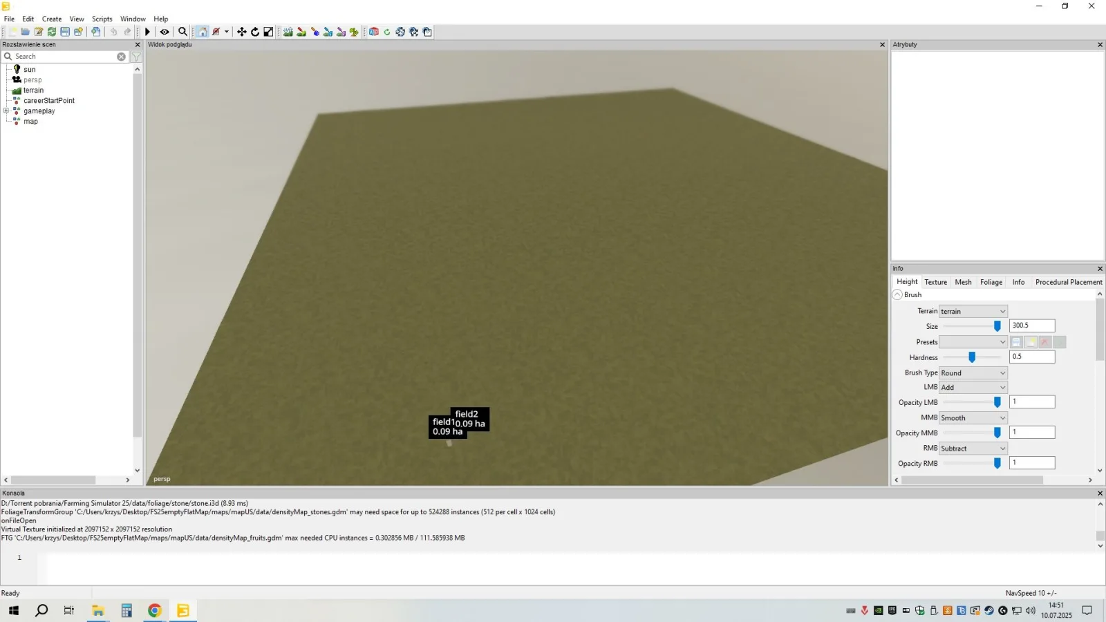 Empty Flat Map with bonus FS25 - screenshot 2