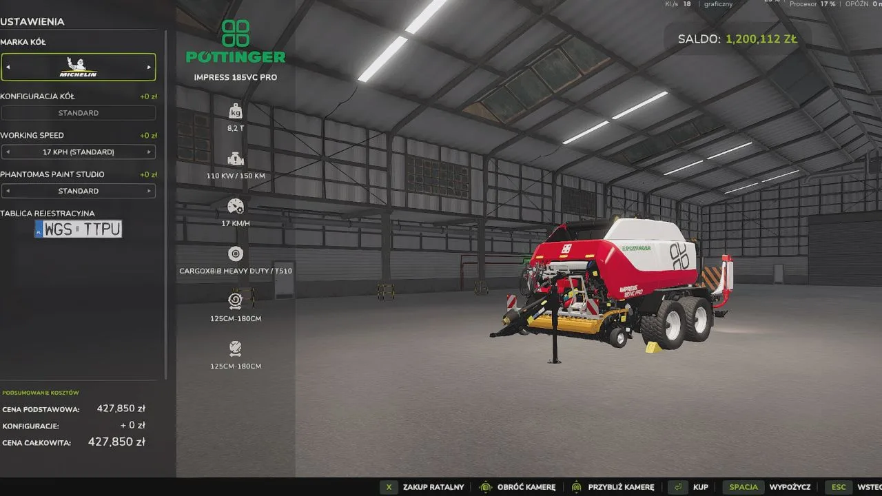 Pöttinger IMPRESS 185 VC Pro FS25 - screenshot 3