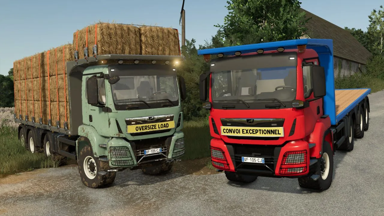 MAN TGS 18.500 Flatbed Autoload FS25