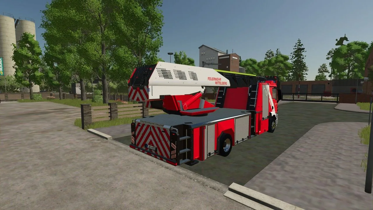 MAN Rosenbauer DLK 23/12 from the Mittelberg fire department FS25