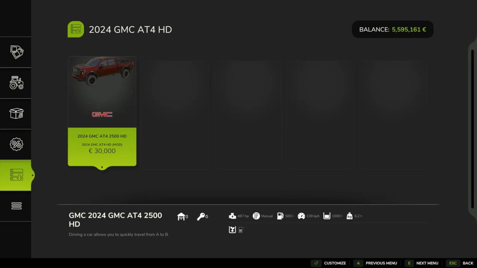 2024 GMC Sierra 2500HD AT4 FS25 - screenshot 2