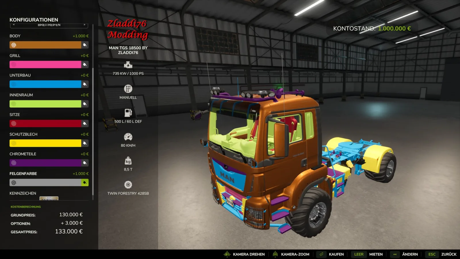 Man TGS 18500 Edit FS25