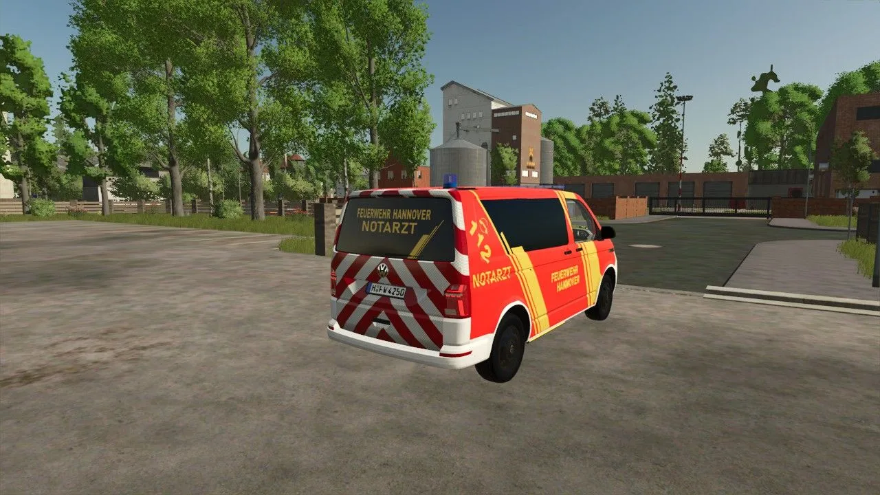Volkswagen T6 Hanover Fire Department NEF and ELW 1 FS25 - screenshot 2