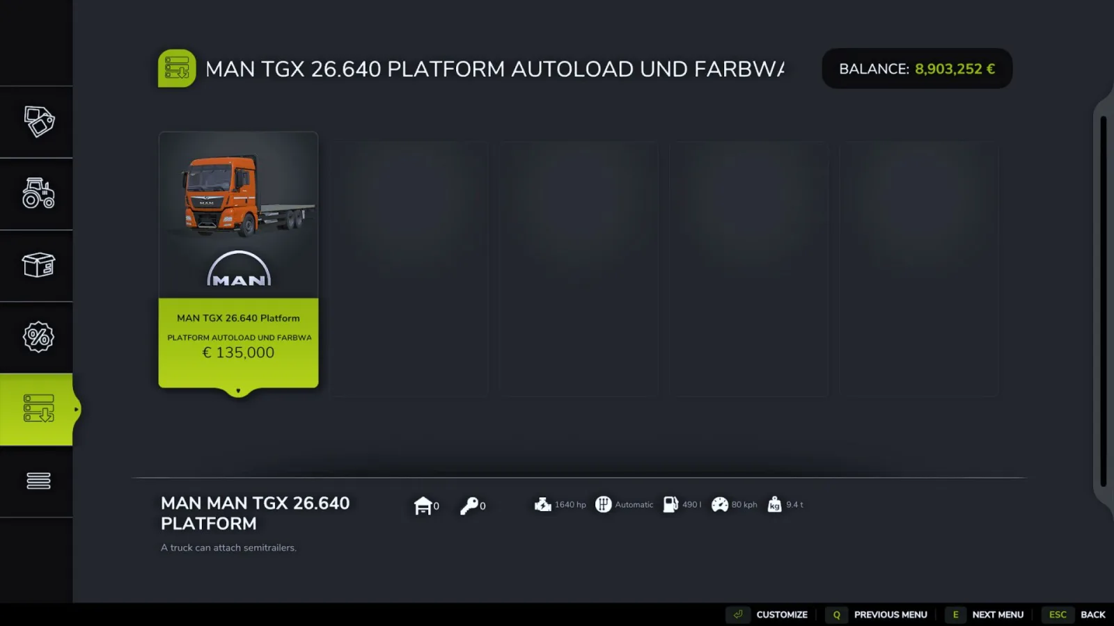 MAN TGX 26640 Autoload FS25