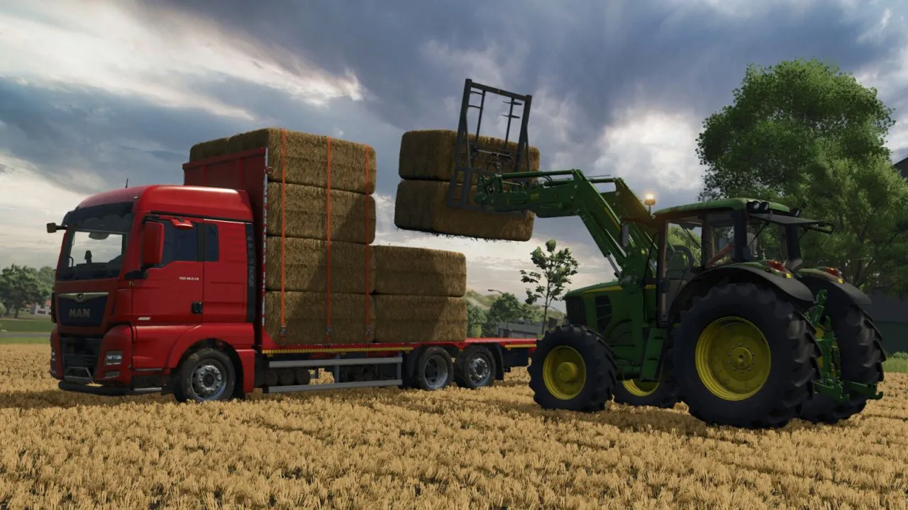 MAN TGX 6x2 Straw Bale FS25