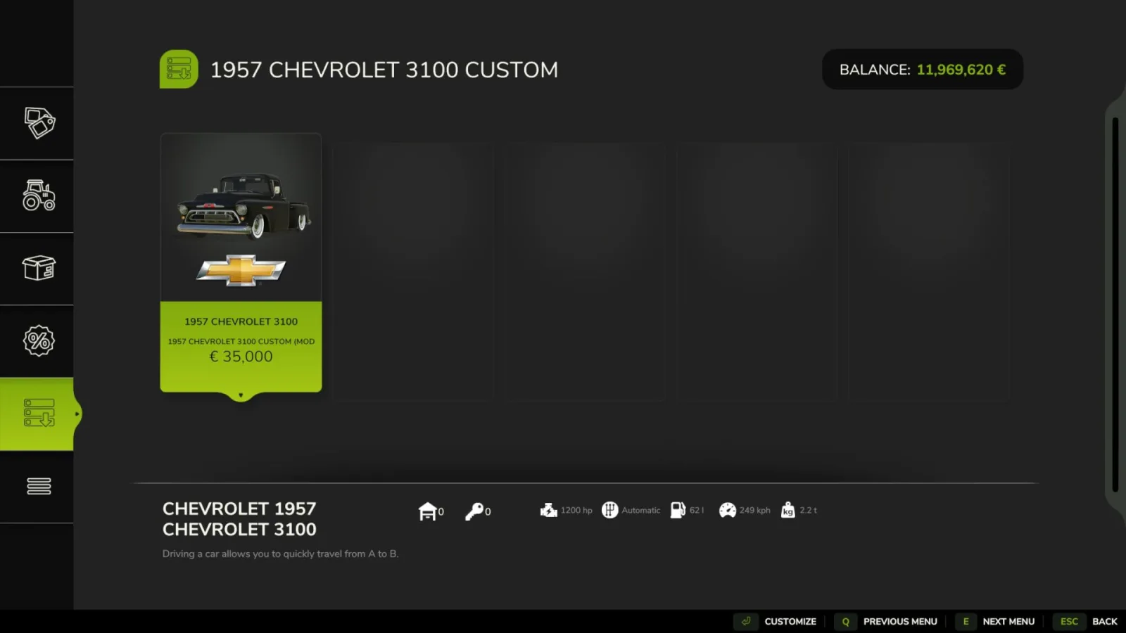 Chevy 3100 1957 FS25 - screenshot 3