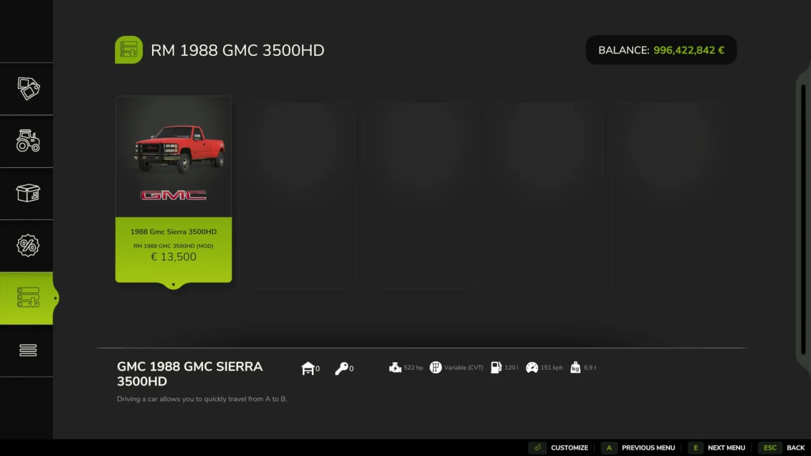 GMC 3500HD 1988 FS25 - screenshot 3