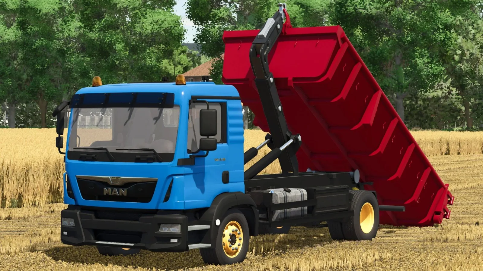 MAN TGM 15.293 IT Runner & Skip Container FS25