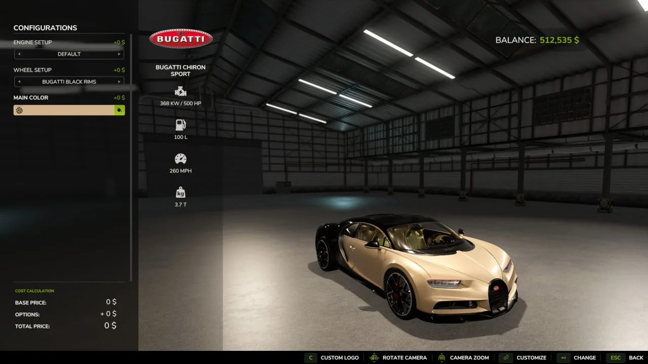 Bugatti Chiron FS25 - screenshot 3