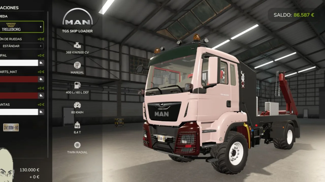 MAN TGS Skip Loader FS25