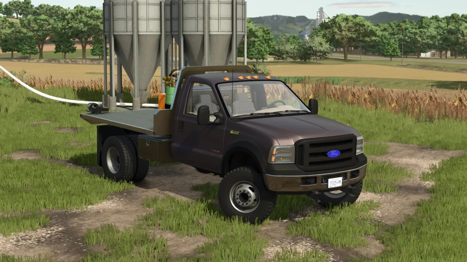 Ford F450 Regular Cab Flatbed 2007 FS25 - screenshot 2