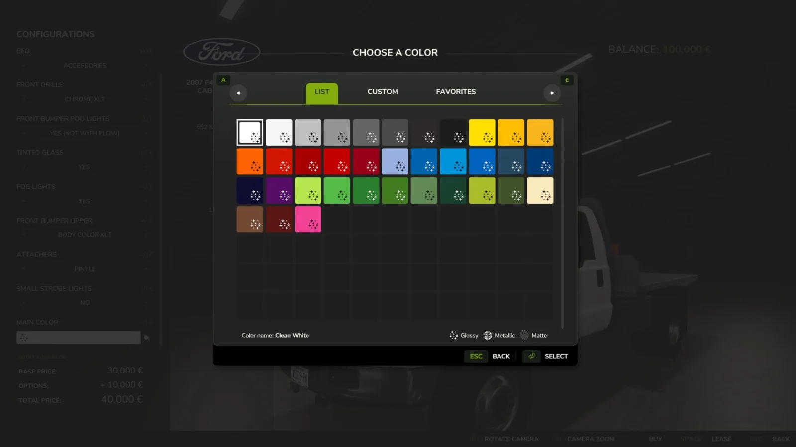 Ford F450 Regular Cab Flatbed 2007 FS25 - screenshot 3