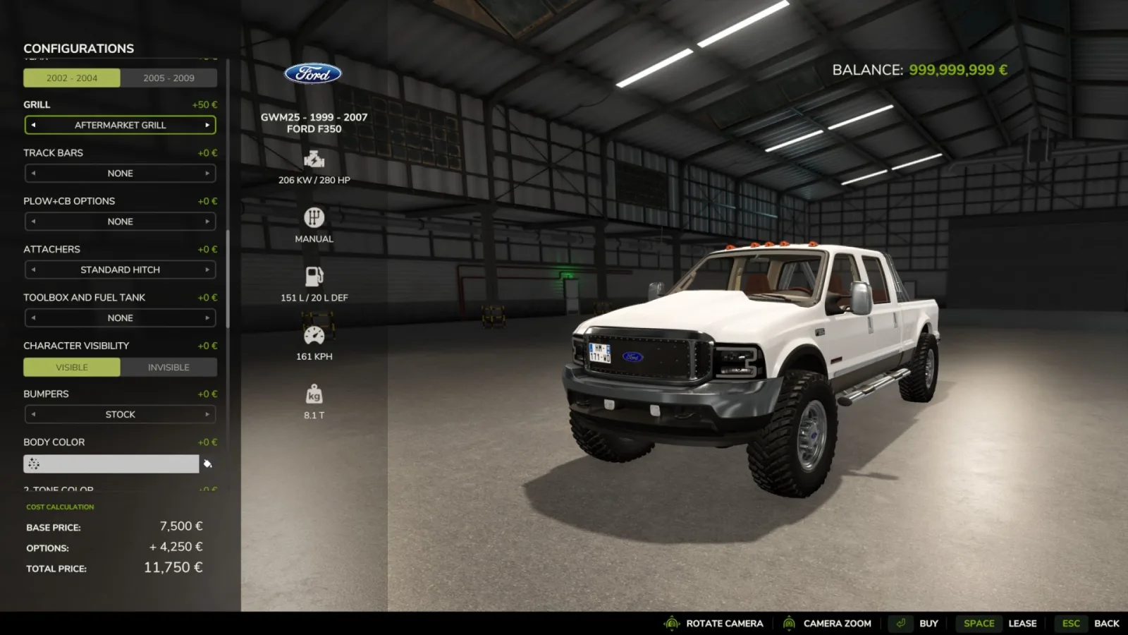 Ford F-350 1999 - 2007 FS25 - screenshot 2