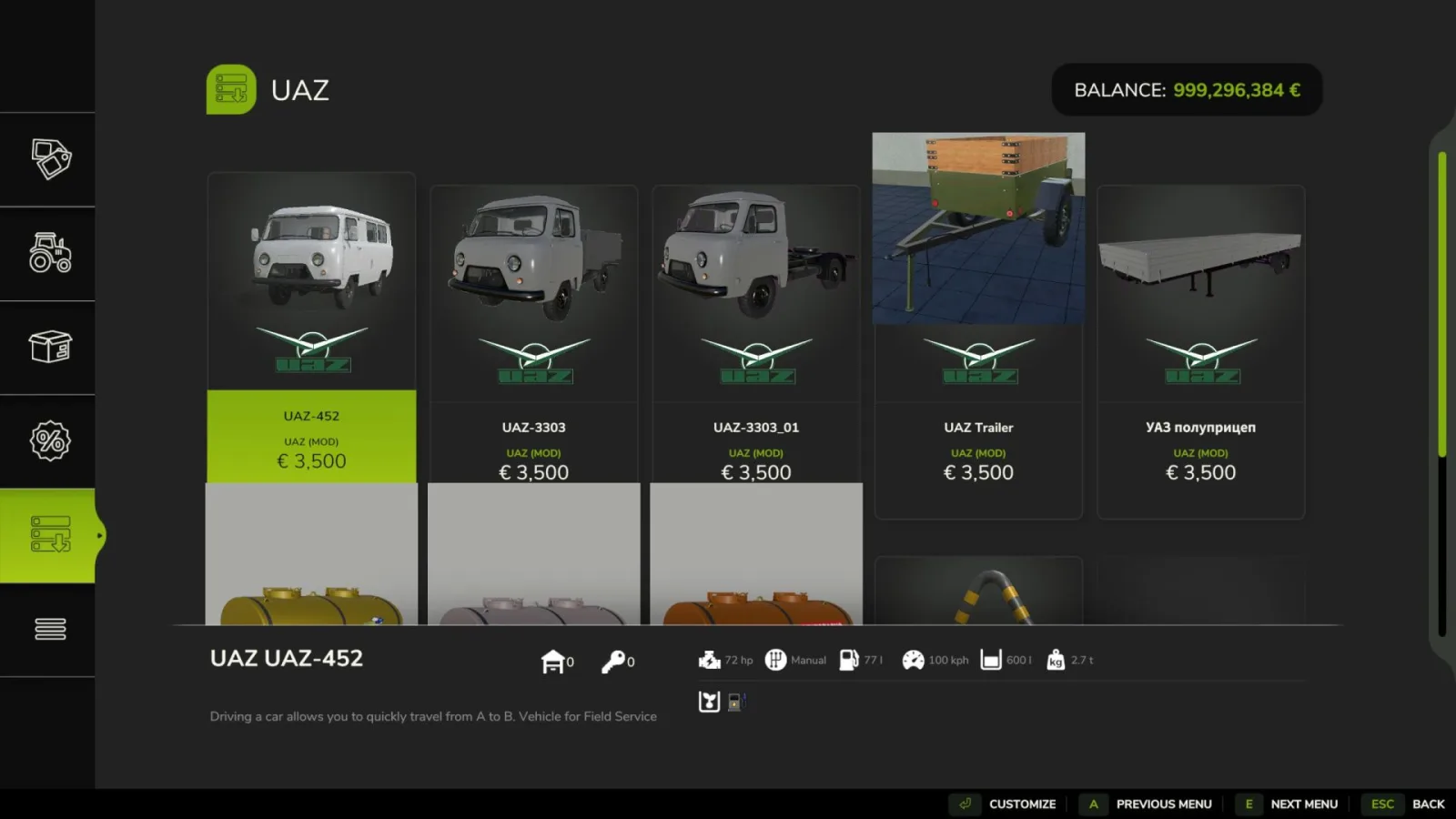 UAZ 3303/452 FS25 - screenshot 2