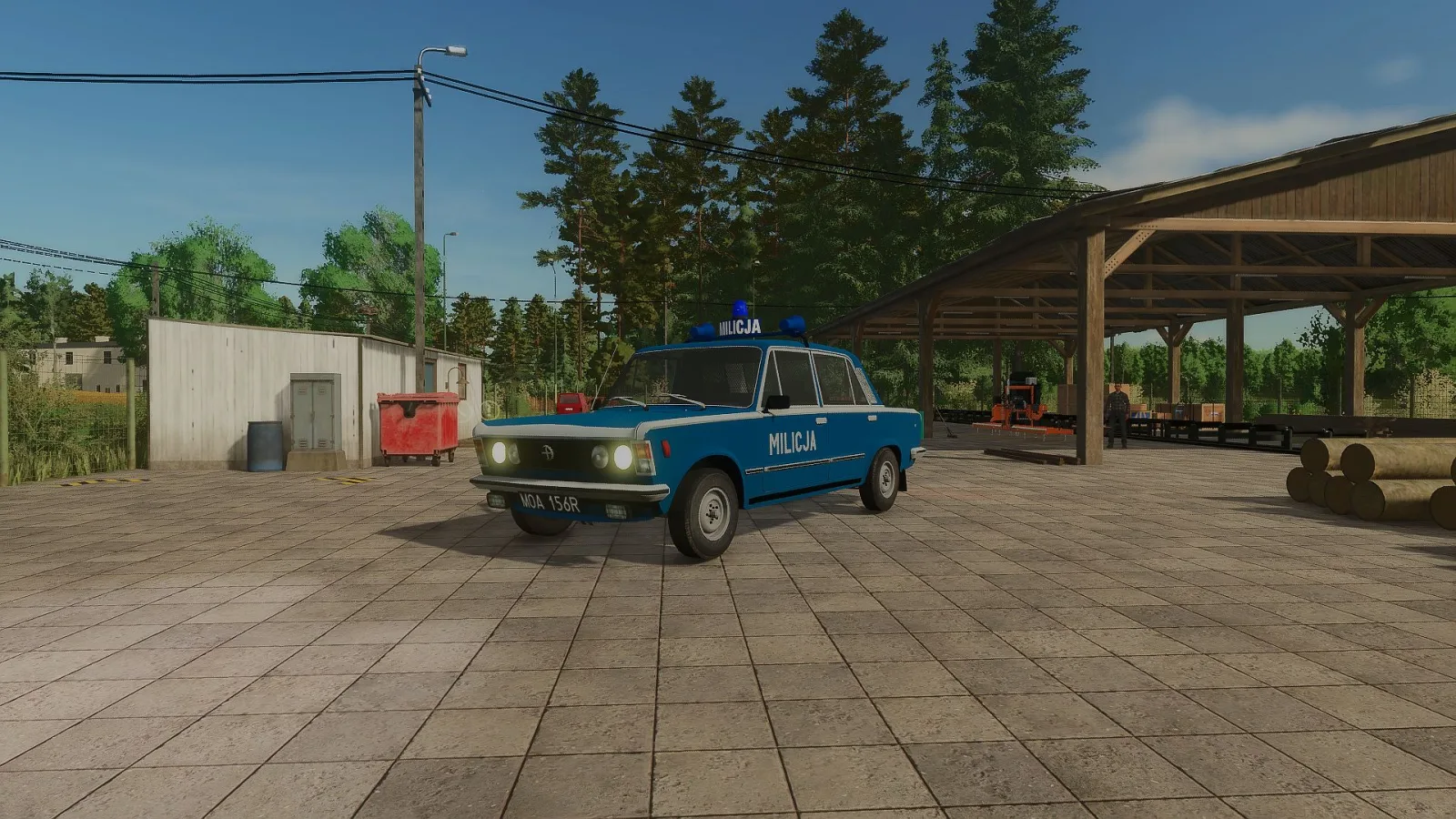 Fiat 125p FSO Milicja FS25