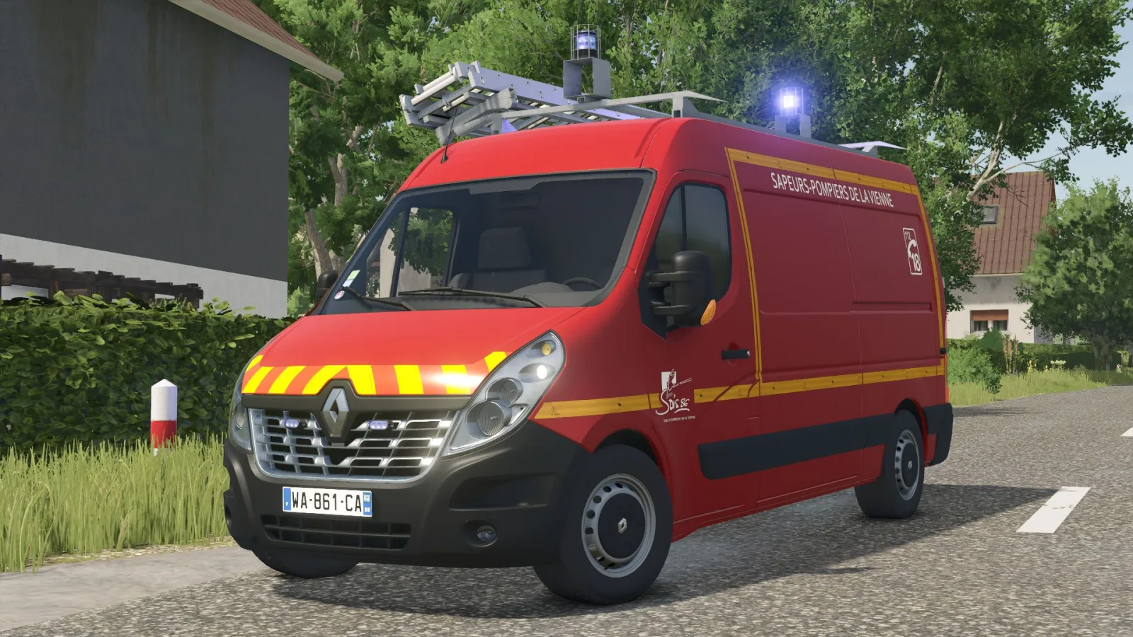 Renault Master III (VTU firefighters) FS25 - screenshot 1