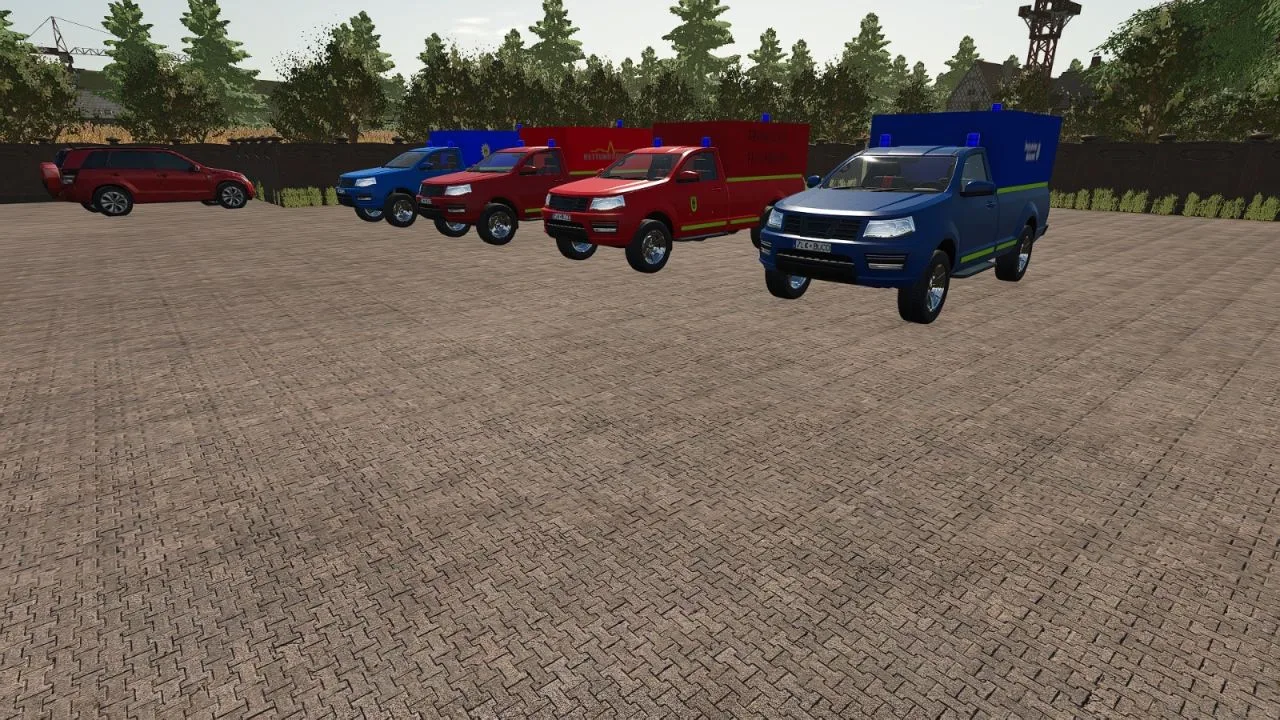 Kdow, emergency services, fire brigade, police and thw FS25 - screenshot 2