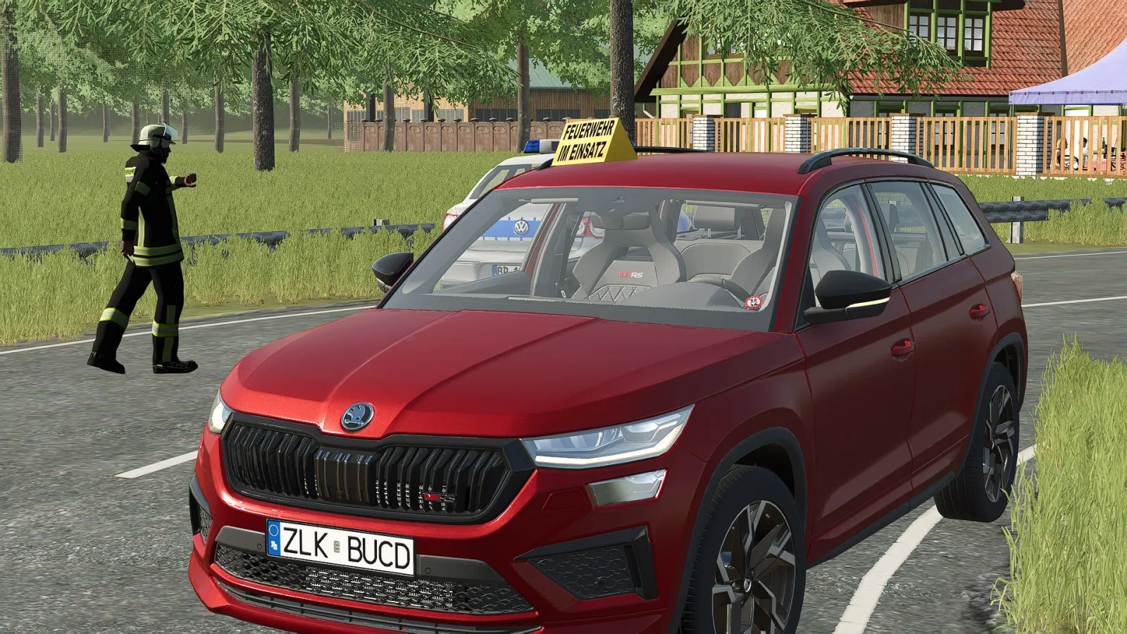Skoda Kodiaq (fire department) FS25 - screenshot 1