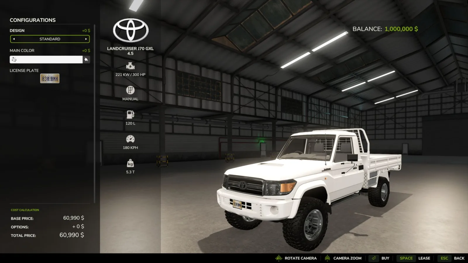 Toyota Landcruiser J70 GXL FS25 - screenshot 1