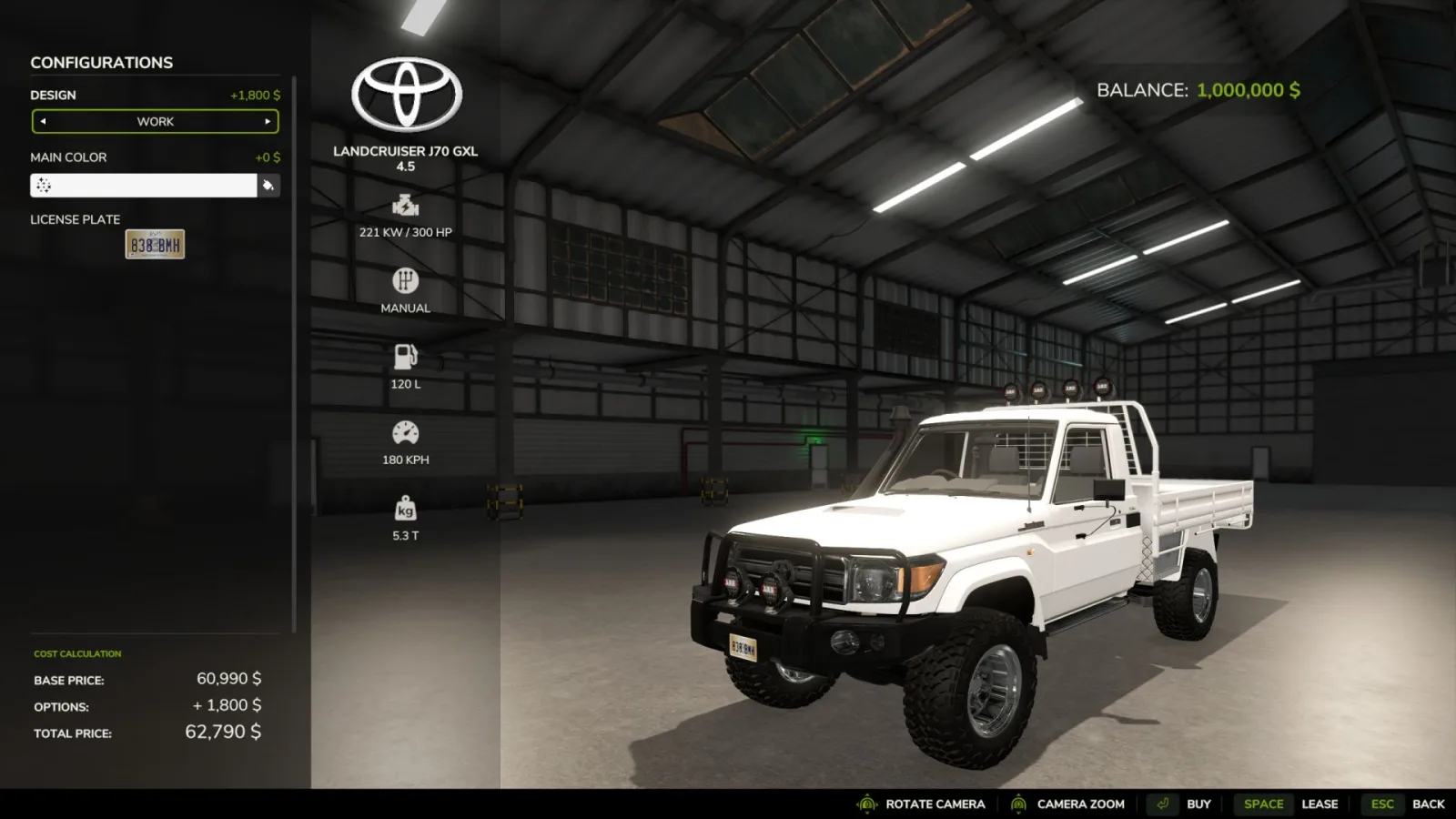 Toyota Landcruiser J70 GXL FS25 - screenshot 3