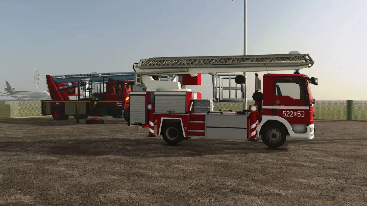 MAN TGM / Fire Department Aerial Ladder Truck FS25 - screenshot 1