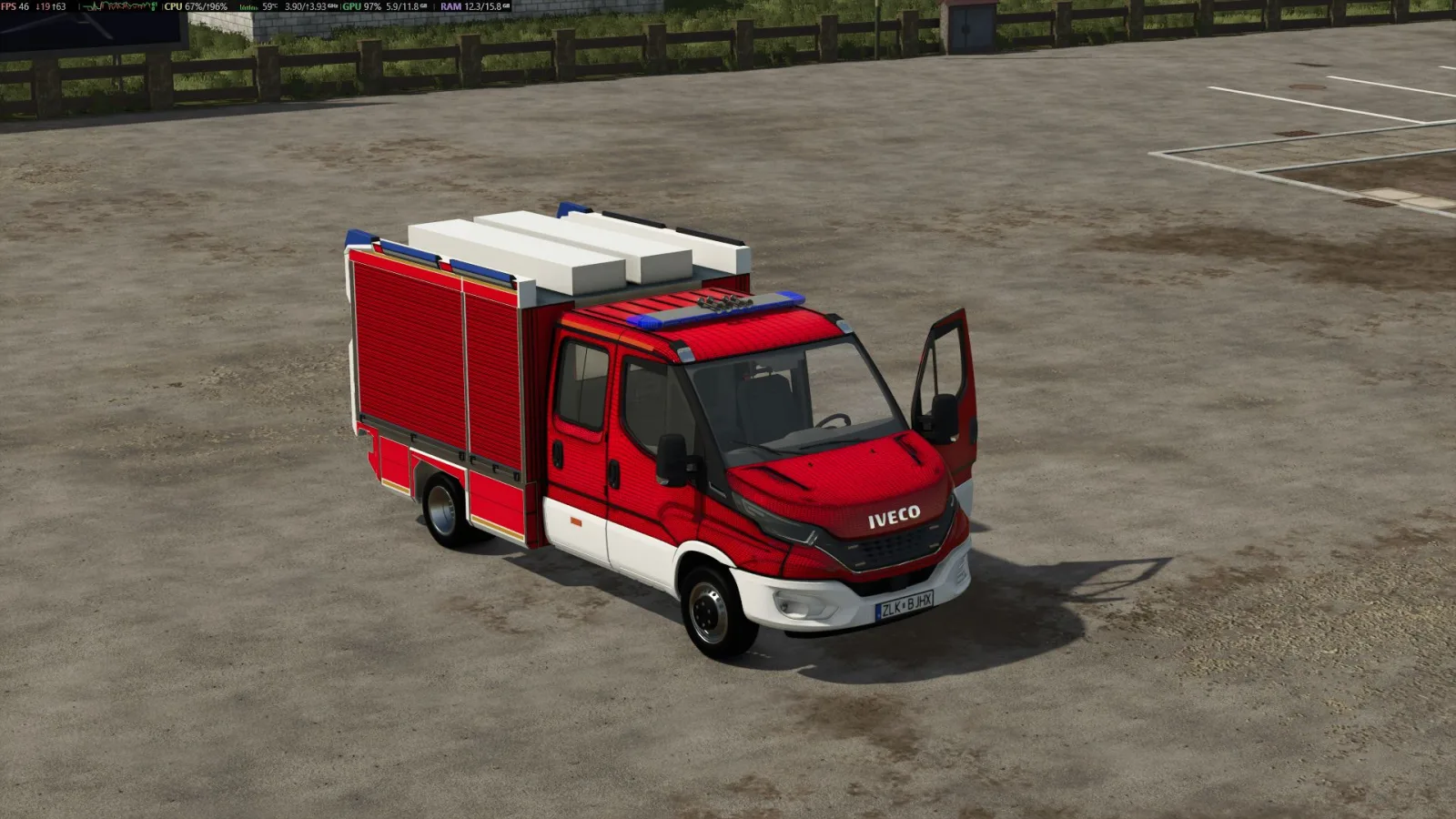 Ziegler TSF-W / Iveco Daily 35-160 FS25 - screenshot 3