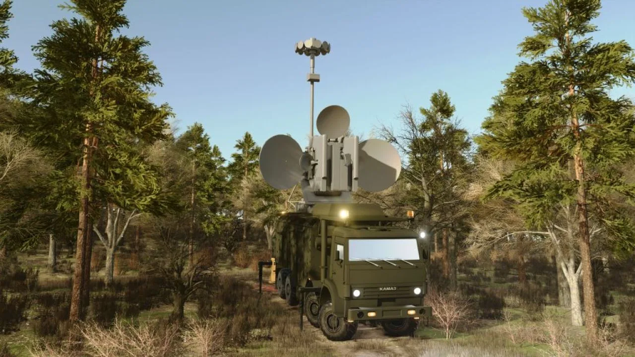 KAMAZ military vehicle equipped as a mobile radar and communications station FS25 - screenshot 2