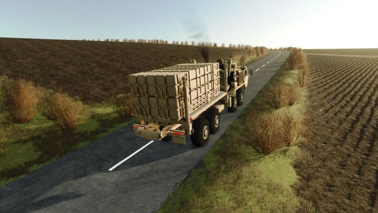 Oshkosh M978 HEMTT and the David's Sling missile system FS25 - screenshot 3