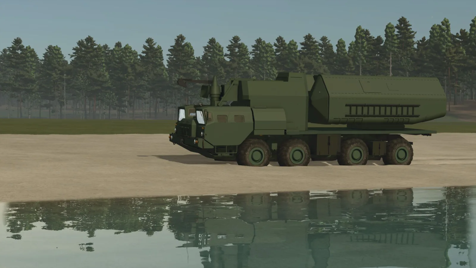 MAZ‑7310 / MAZ‑543 with 4K51 “Rubezh” Coastal FS25 - screenshot 1