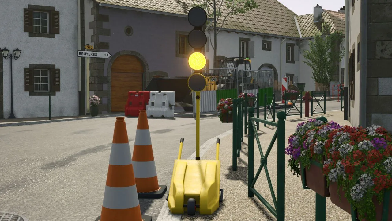 Temporary Worksite Signal FS25 - screenshot 1