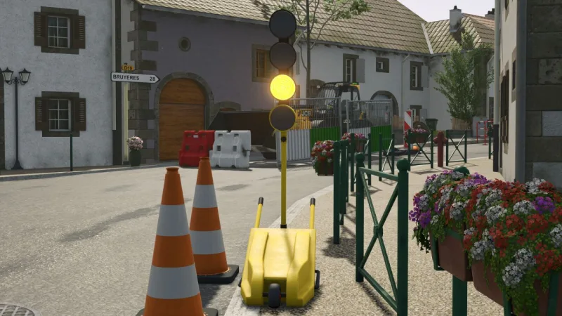 Temporary Worksite Signal FS25