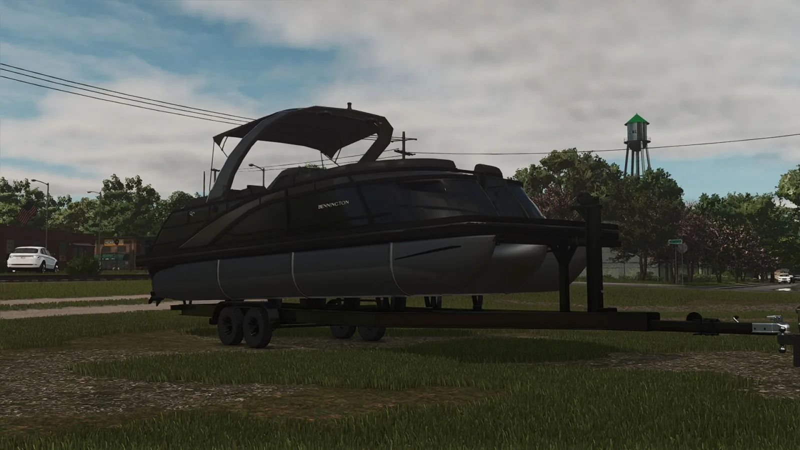2025 Bennington Q Line Pontoon Boat And Trailer FS25 - screenshot 3
