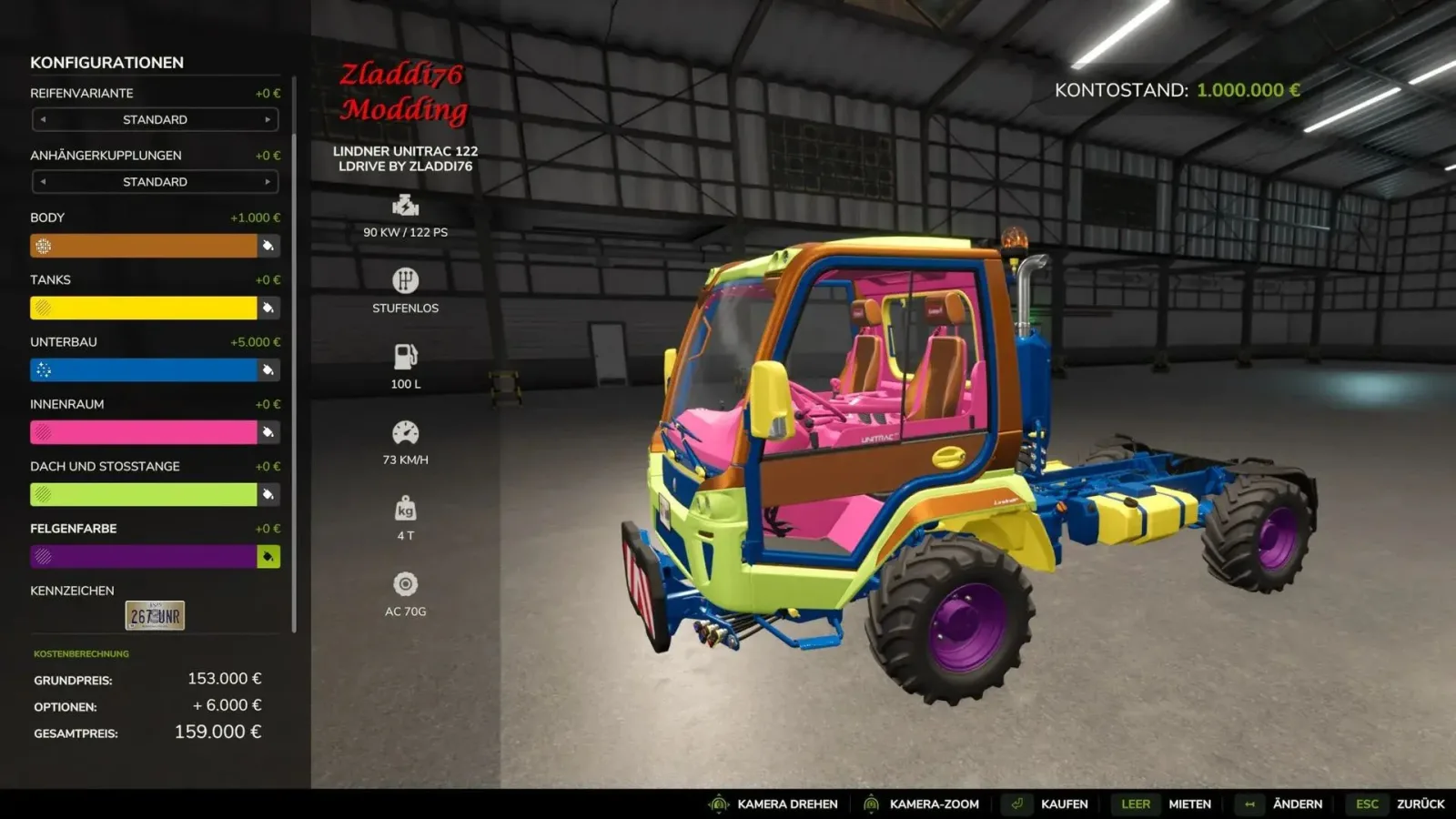 Lindner Unitrac Pack Edit FS25 - screenshot 3
