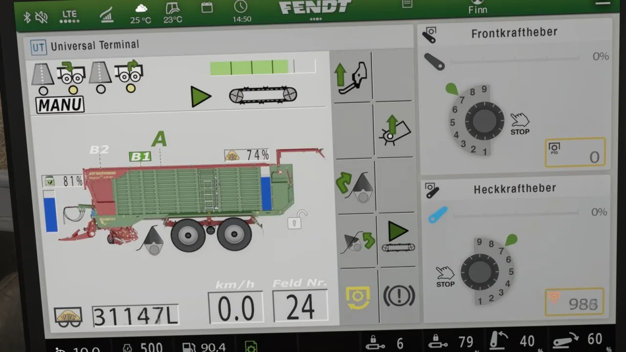 Strautmann Magnon 430 CFS isoBUS Screen (Prefab) FS25 - screenshot 3