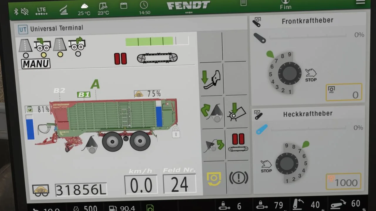 Strautmann Magnon 430 CFS isoBUS Screen (Prefab) FS25 - screenshot 2