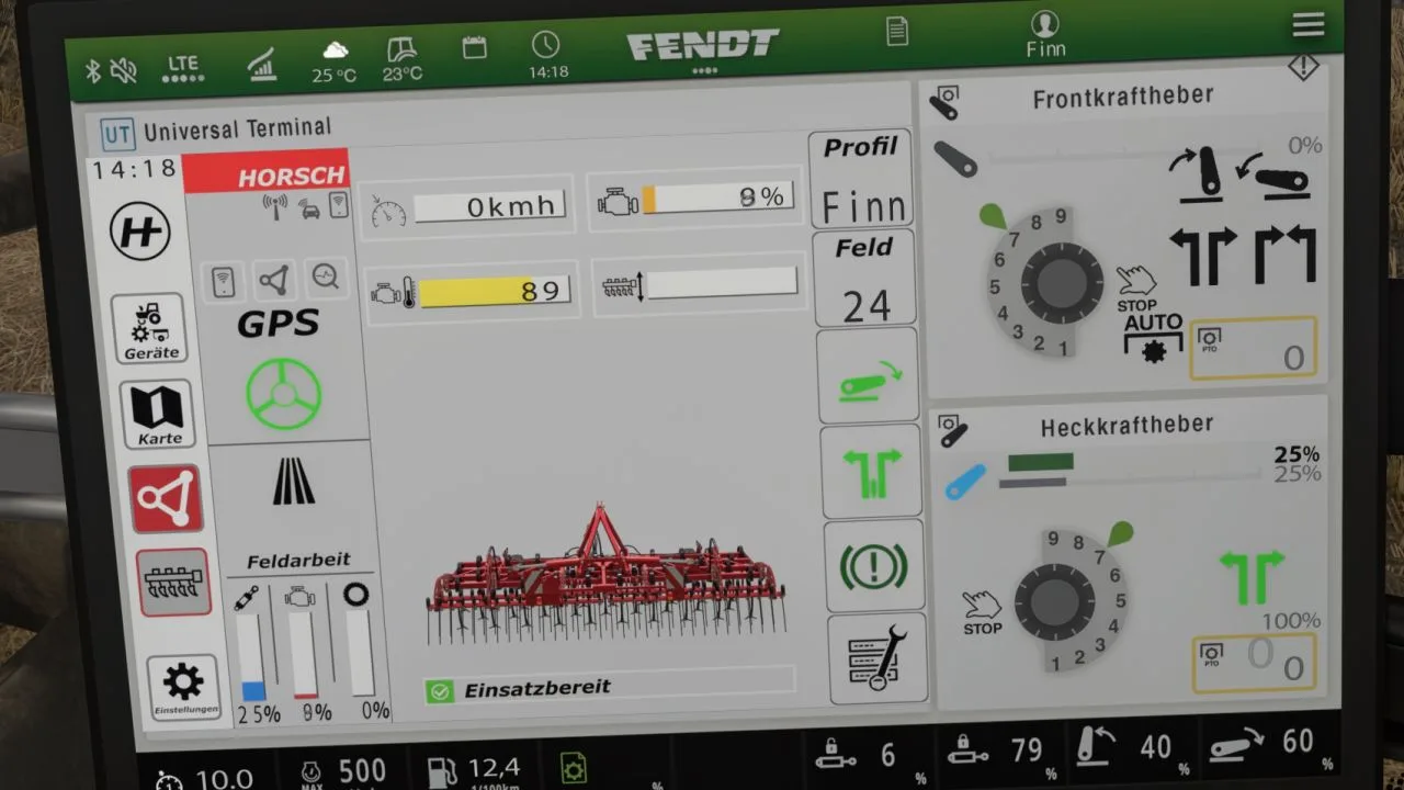 Horsch Grubber isoBUS Screen (Prefab) FS25 - screenshot 2