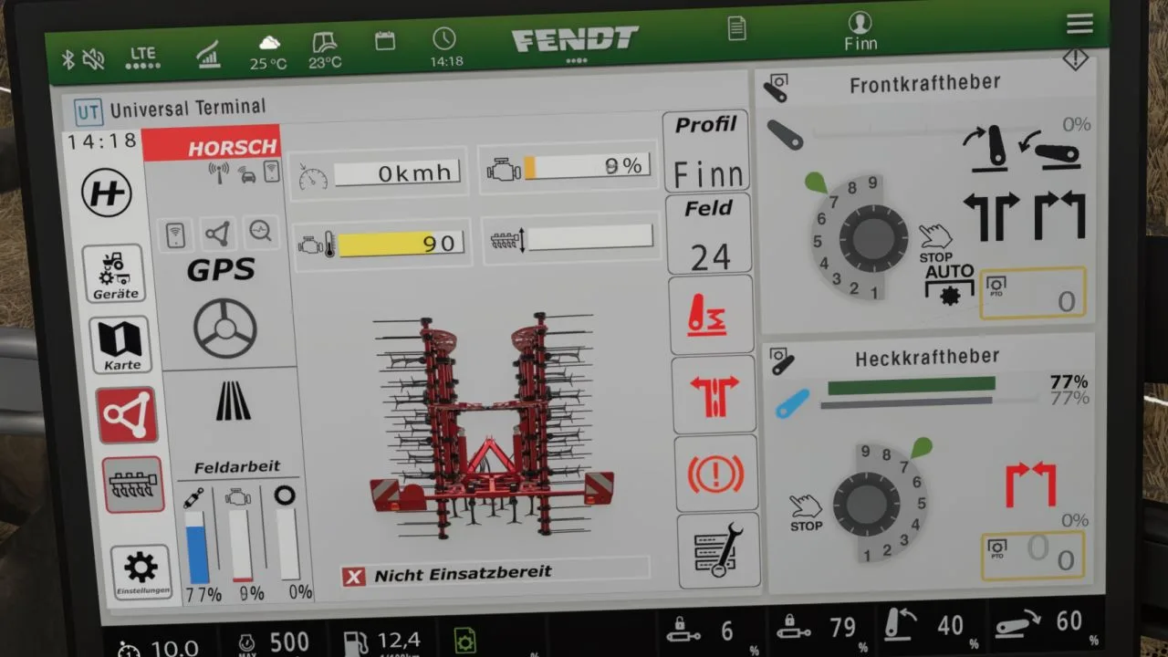 Horsch Grubber isoBUS Screen (Prefab) FS25 - screenshot 1