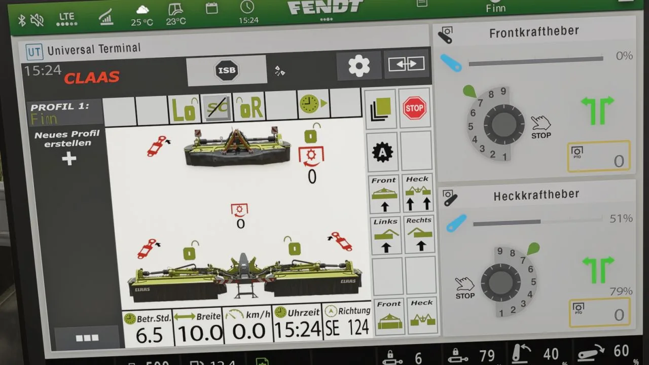 Claas Disco isoBUS Screen (Prefab) FS25 - screenshot 2
