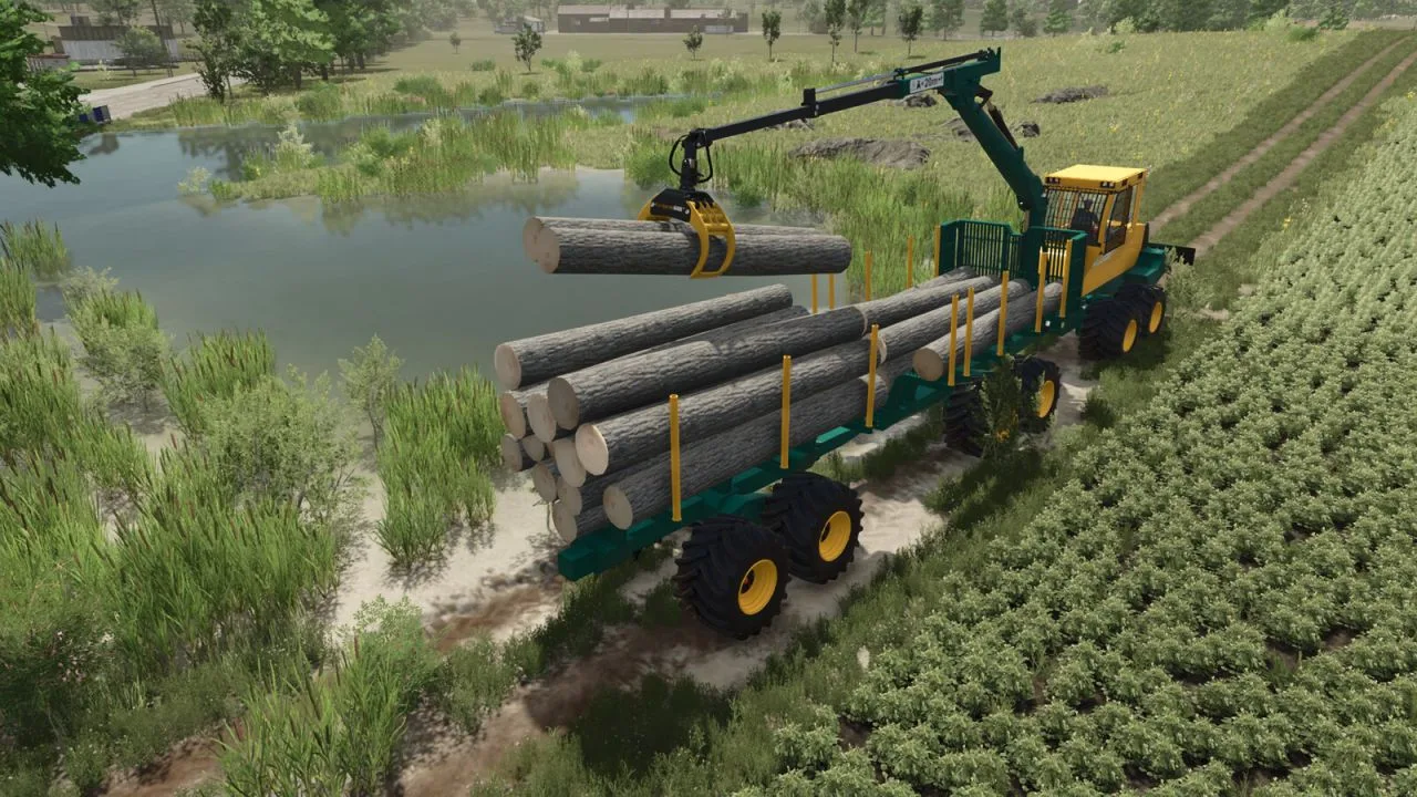 Lizard LogFlex Forwarder Trailer FS25 - screenshot 3