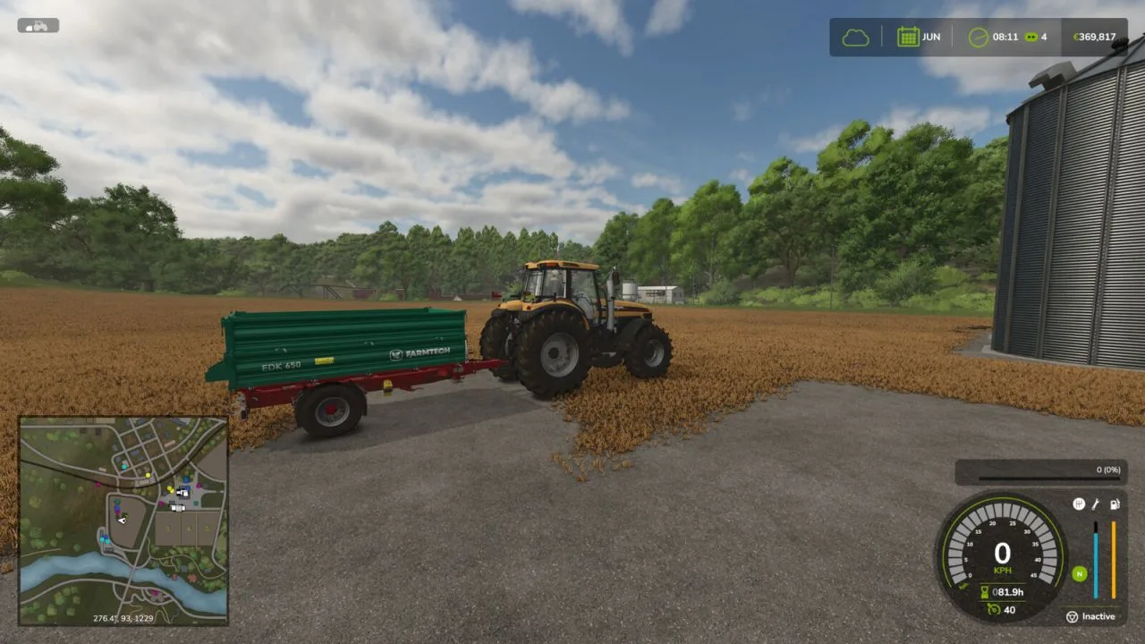 50% Navigation HUD Map FS25 - screenshot 3