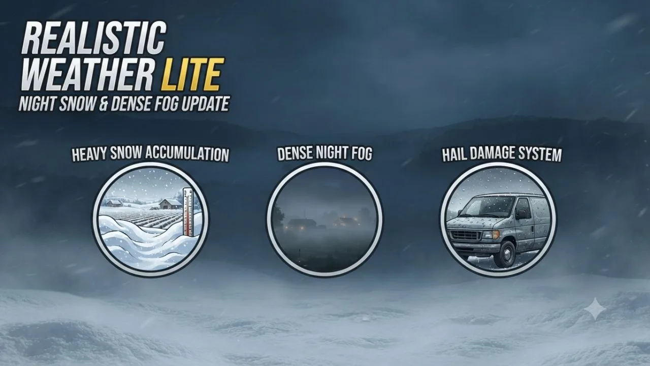 Realistic Weather Lite FS25 - screenshot 1