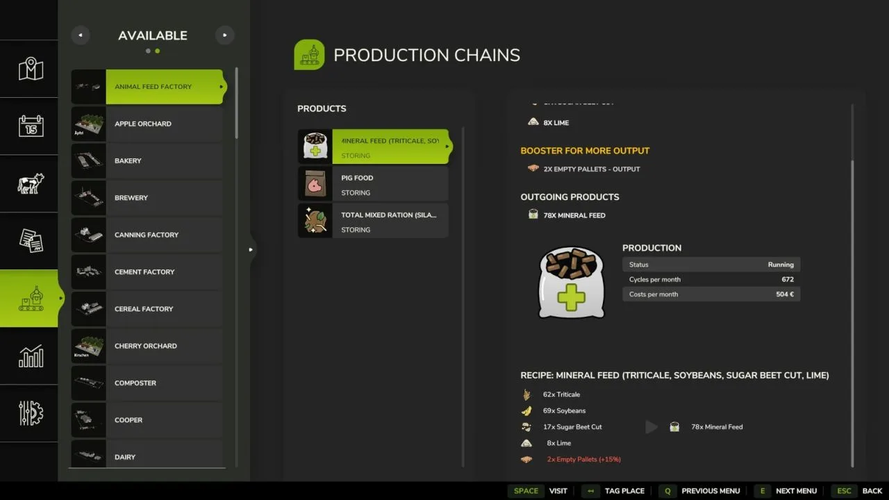 Production Booster System FS25 - screenshot 1