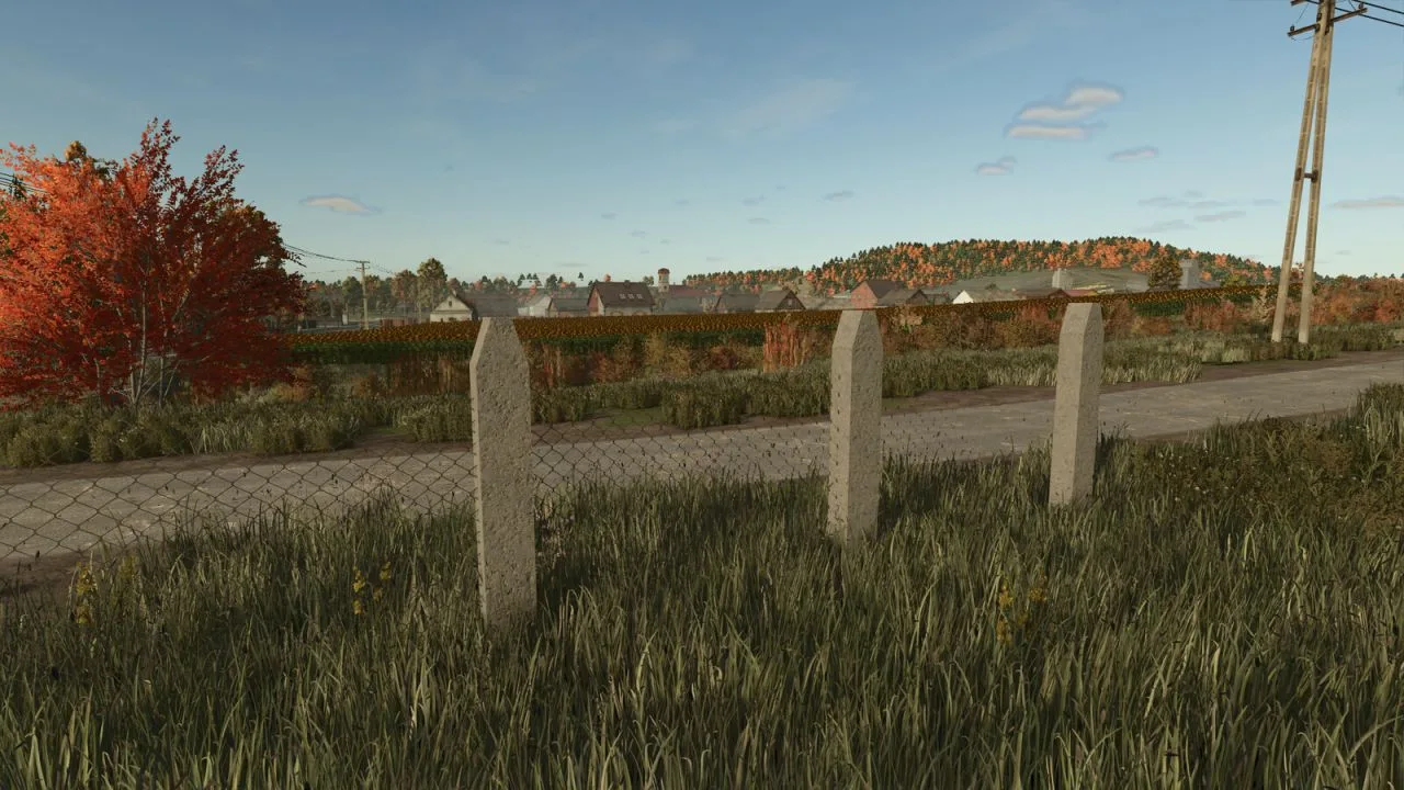Old Concrete Fence FS25 - screenshot 3